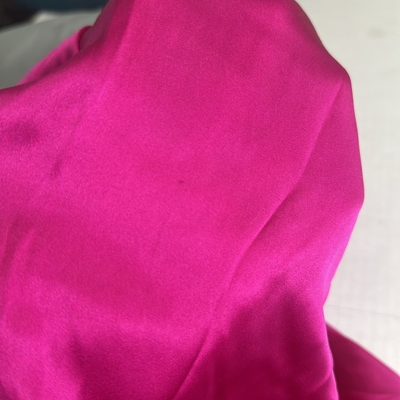 Talbots Women’s Size 8 Petite Pink Open Sleeve 100% Silk Blouse - Picture 7 of 13